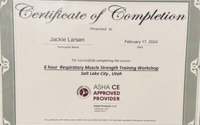 Expiratory Muscle Strength Training Certification